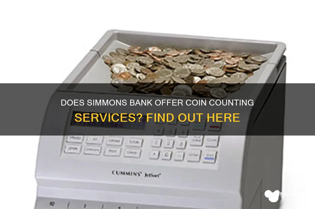 does simmons bank have a coin counter