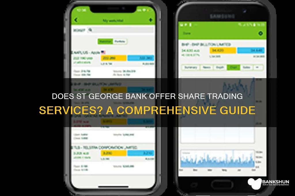 does st george bank have share trading