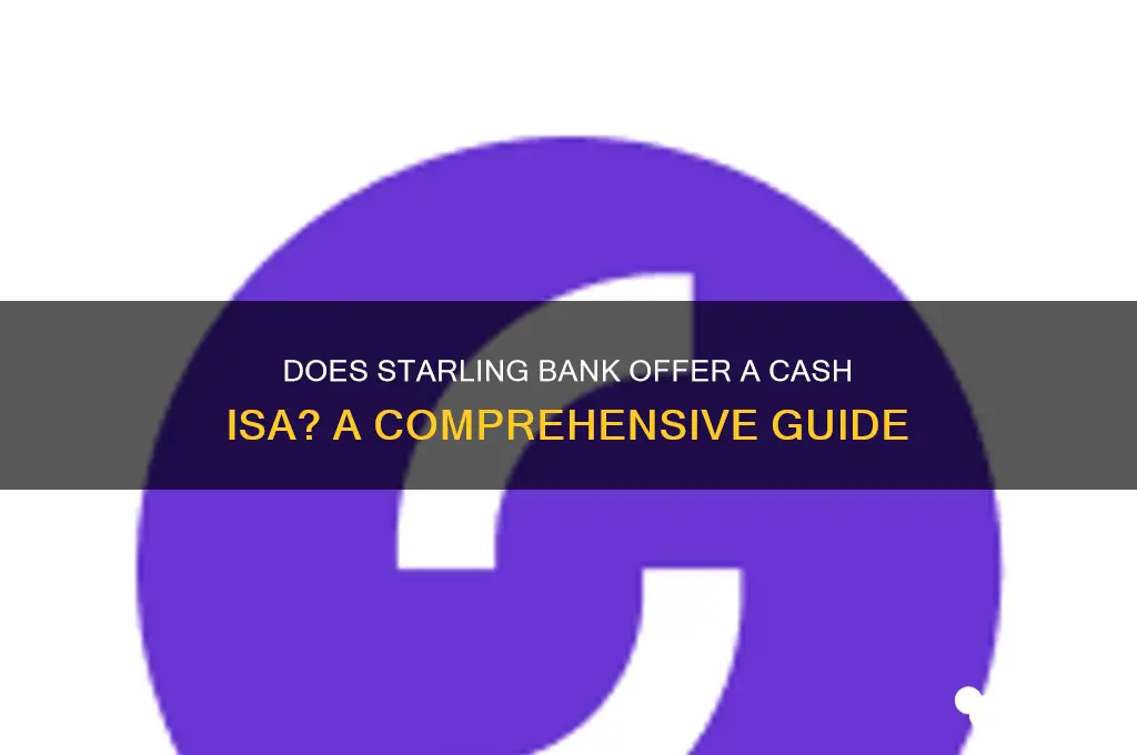 does starling bank offer a cash isa