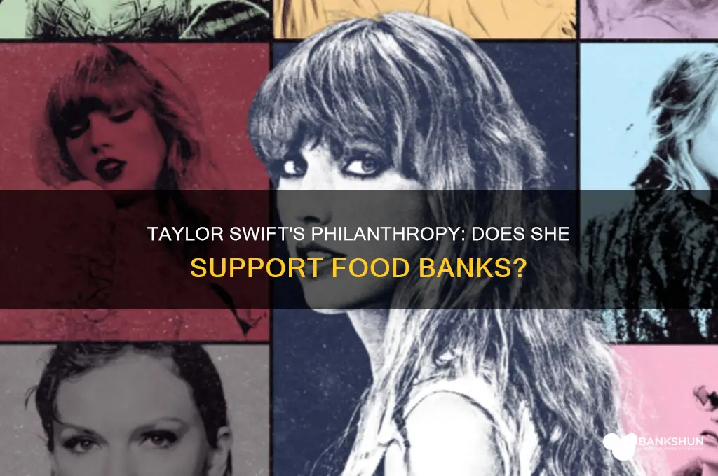 does taylor swift donate to food banks