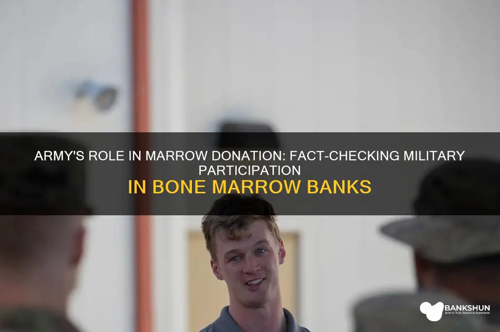 does the army participate in marrow bank