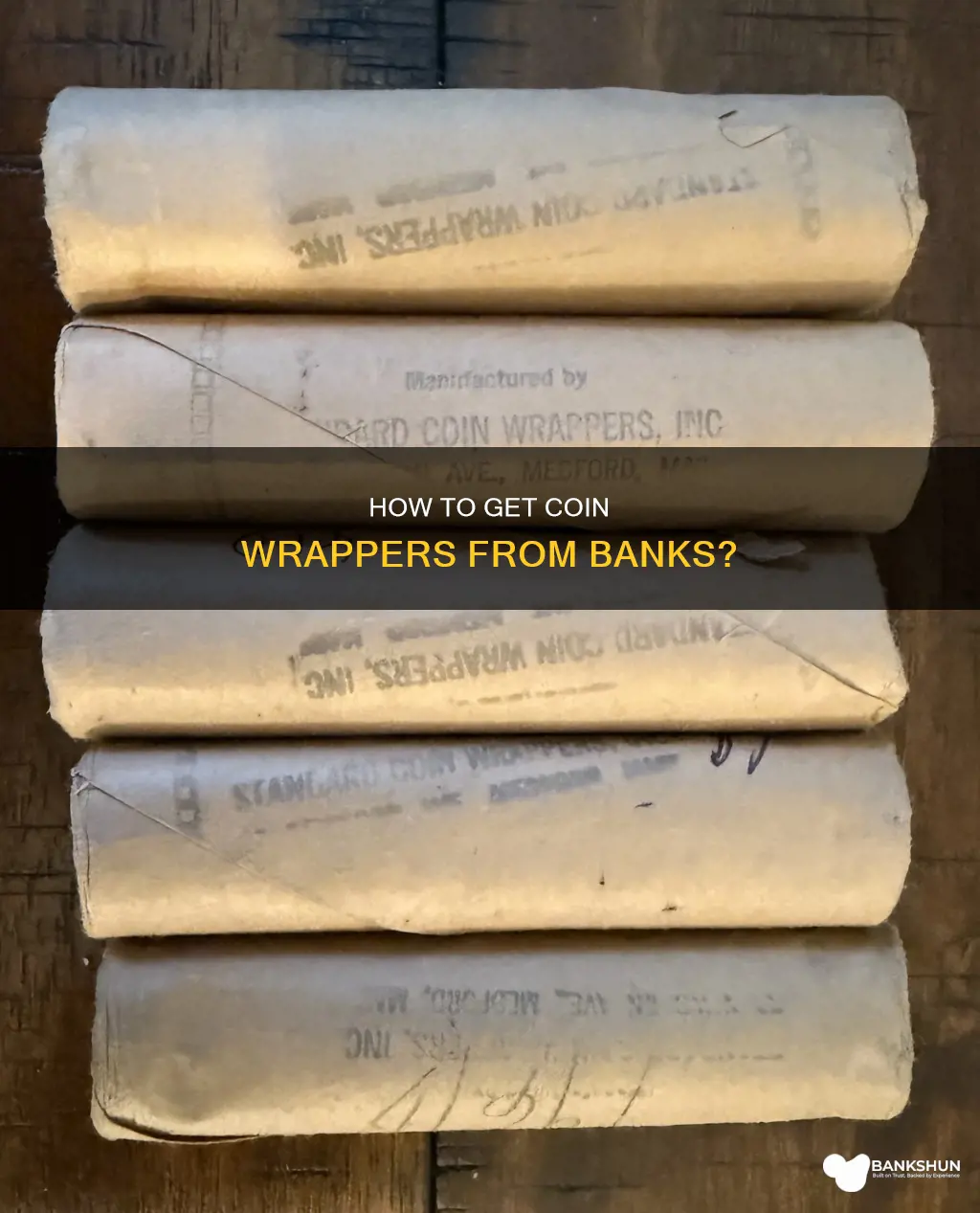 does the bank give out coin wrappers