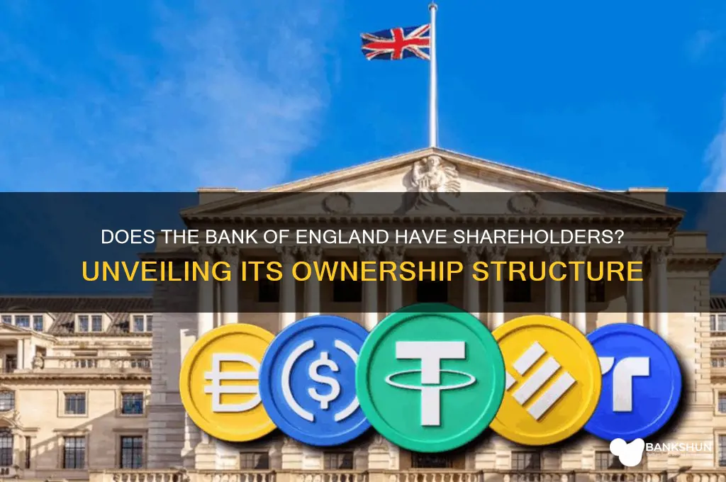 does the bank of england have shareholders