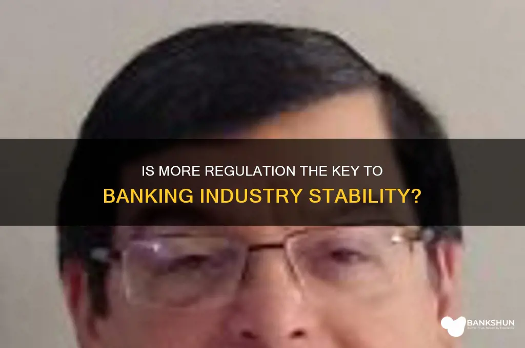 does the banking industry need more regulation
