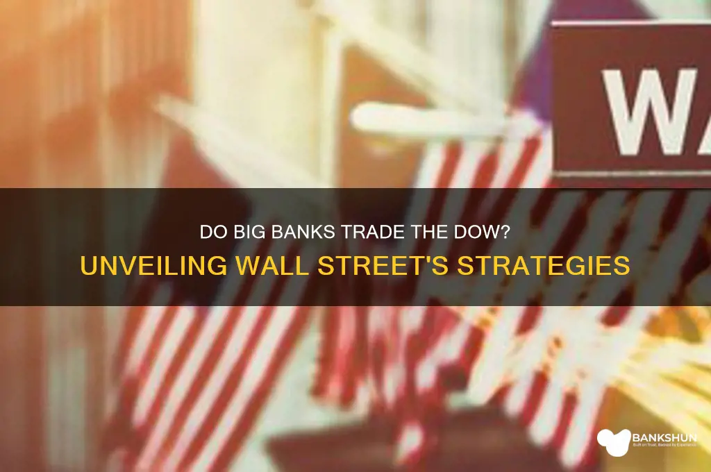 does the big banks trade the dow