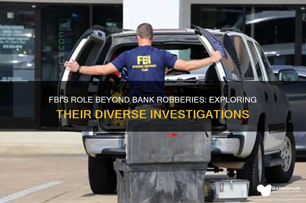 does the fbi only investigate bank robberies