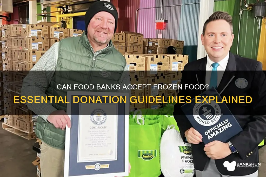 does the food bank take frozen food