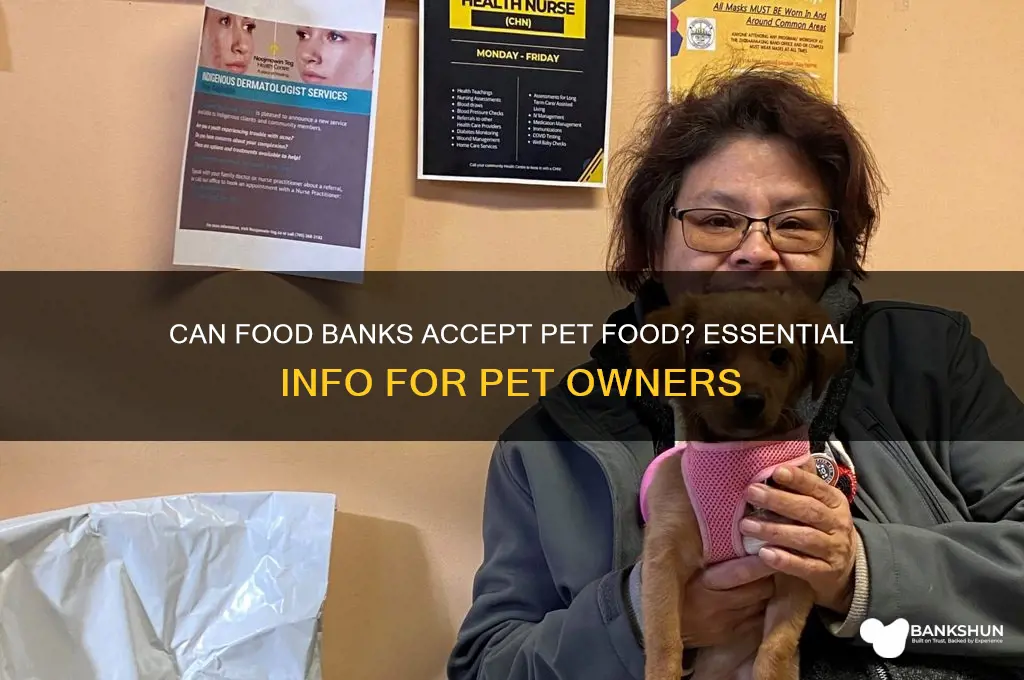 does the food bank take pet food
