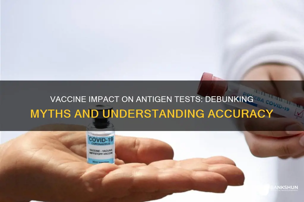 does the vaccine interfere with antigen test