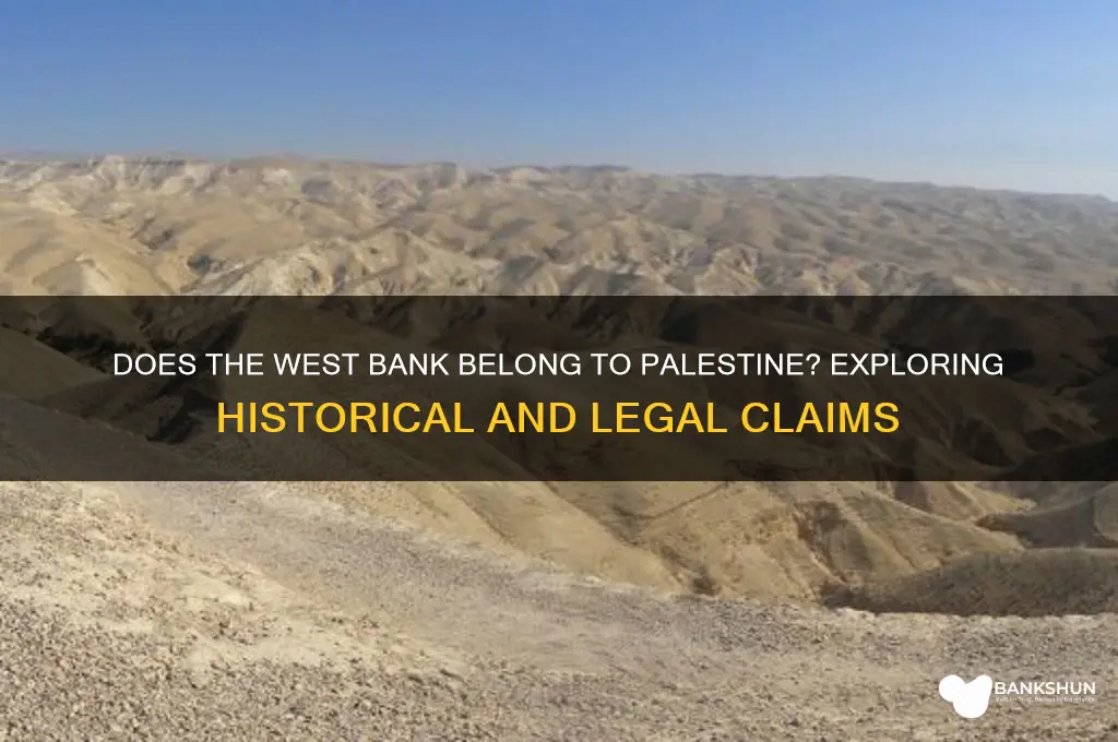 does the west bank belong to palestine