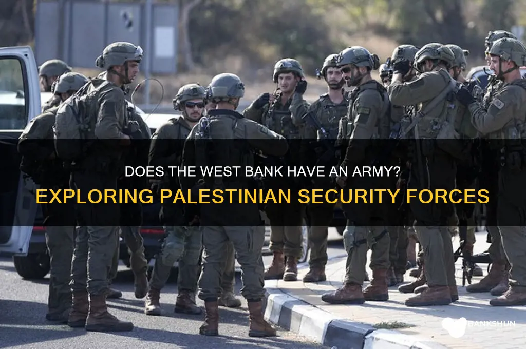 does the west bank have an army