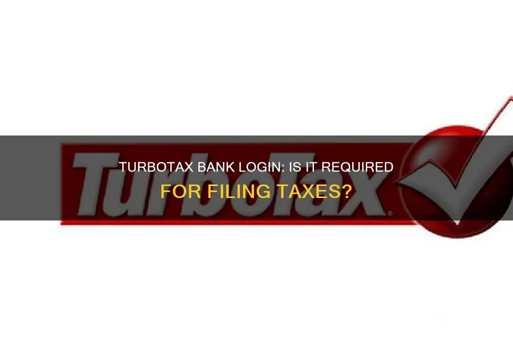 does turbo tax ask for bank login