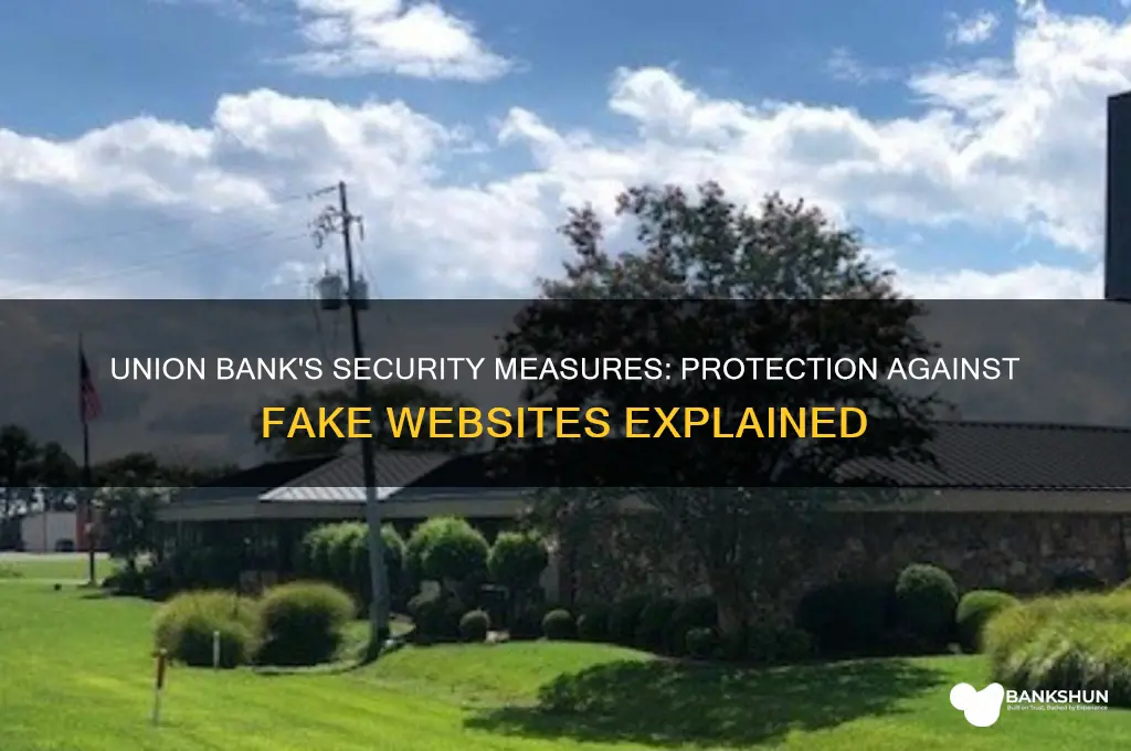 does union bank protect against fake webstire