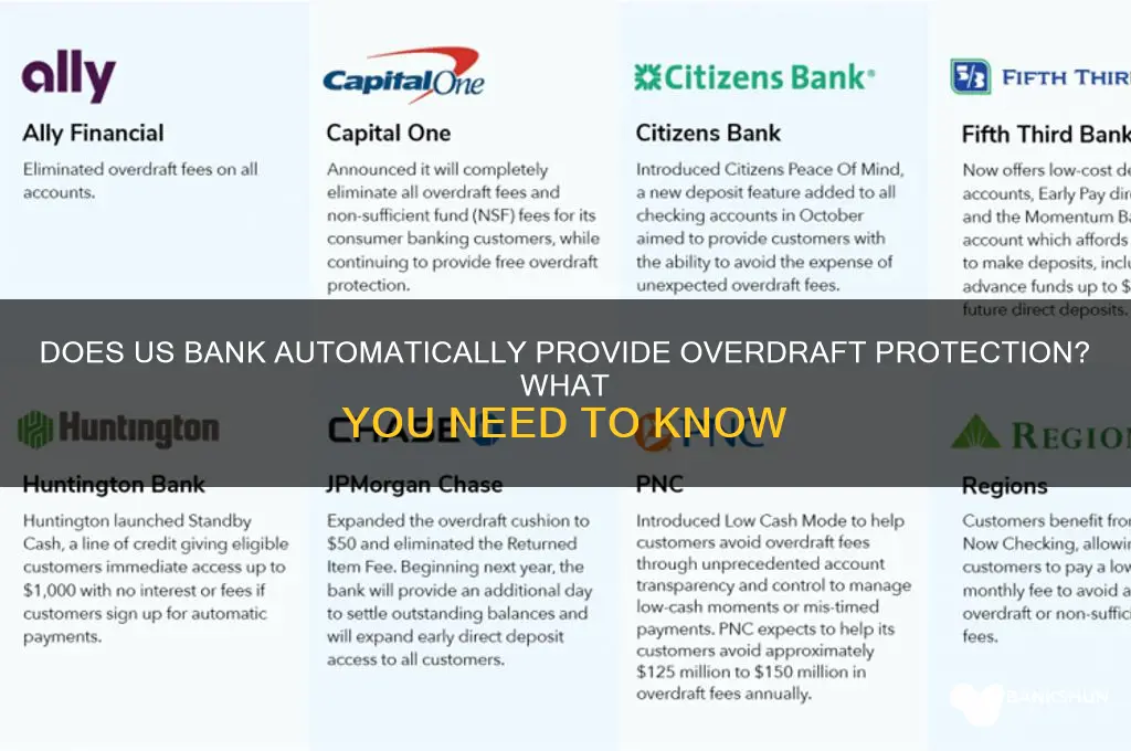 does us bank automatically give overdraft protection