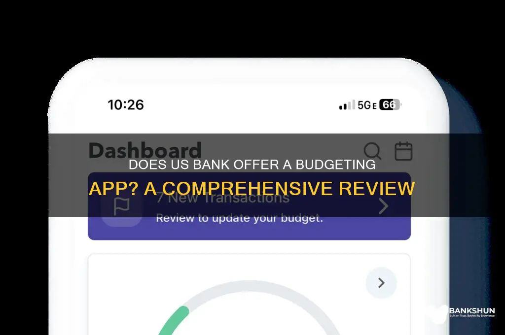 does us bank have a budget app