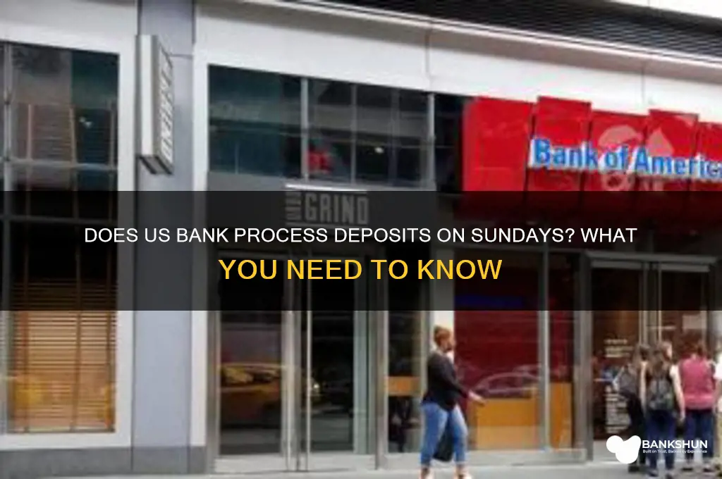 does us bank process deposist on sundays
