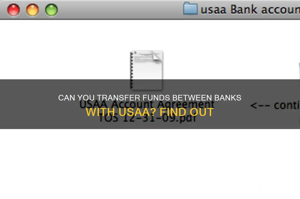 does usaa allow transferring funds between banks