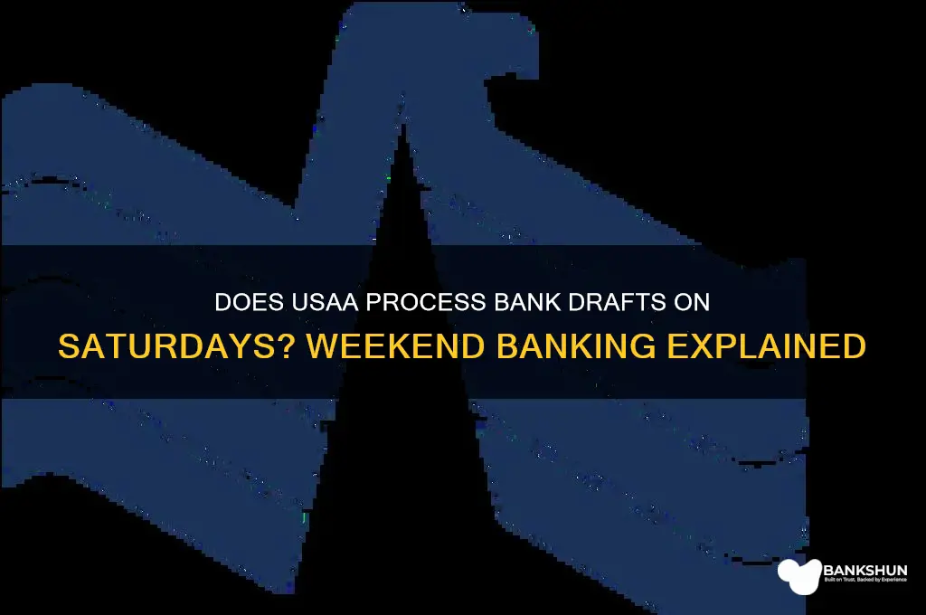 does usaa process bank drafts on saturdays