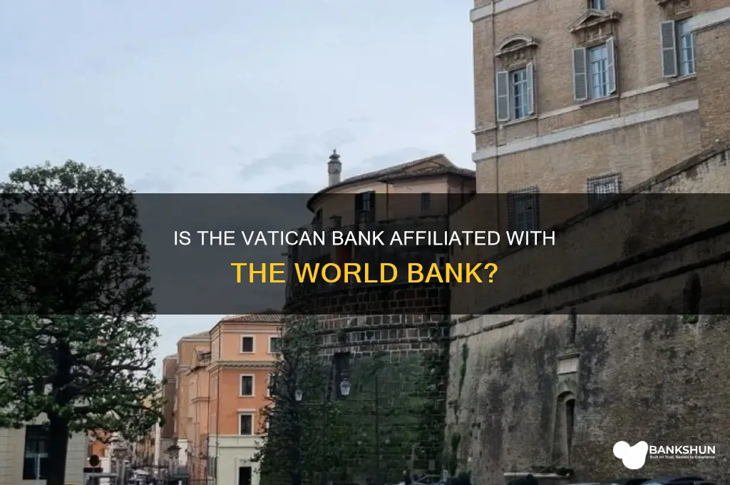 does vatican bank fall under world bank