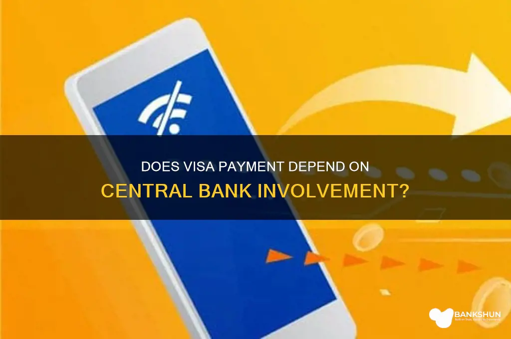 does visa payment rely on central bank