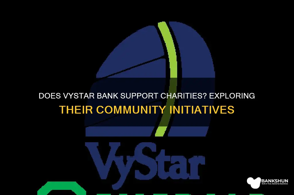 does vystar bank have a charities department