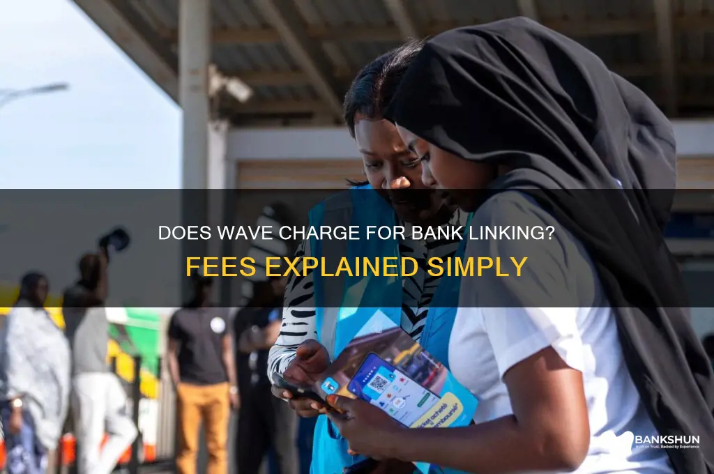 does wave charge for linking with bank