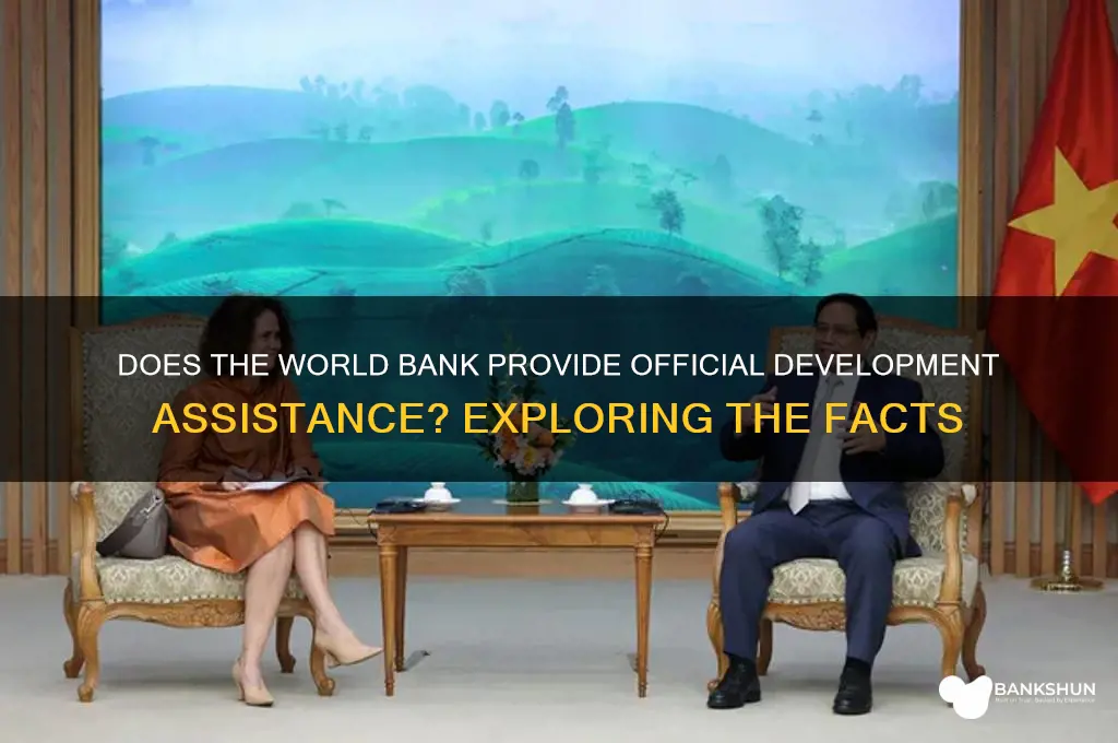 does world bank offer official development assistance