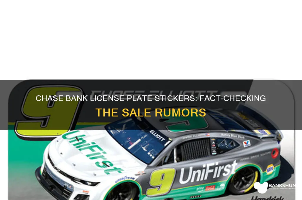 does xhase bank sale license plate stickers