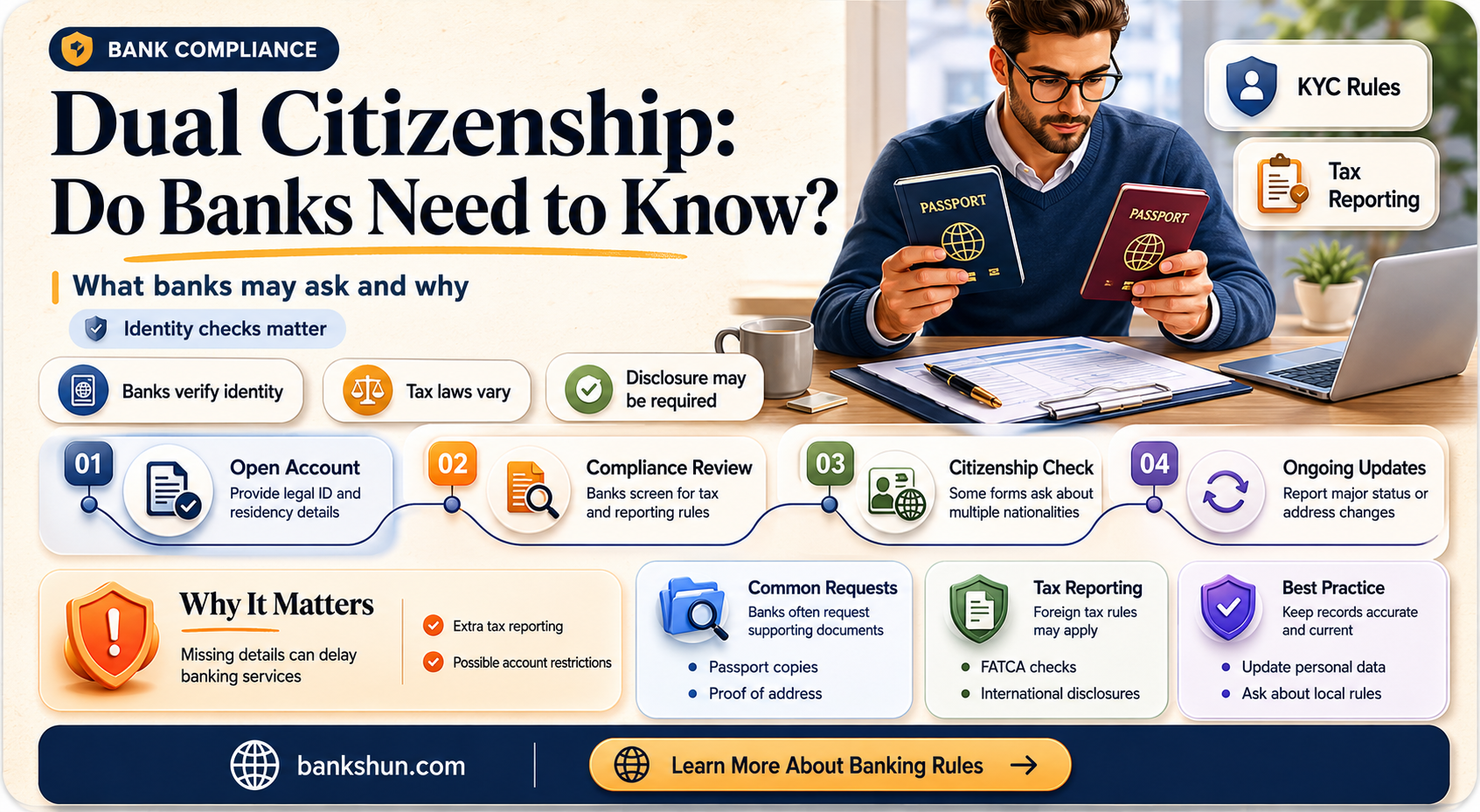 do banks as k about dual citizenship