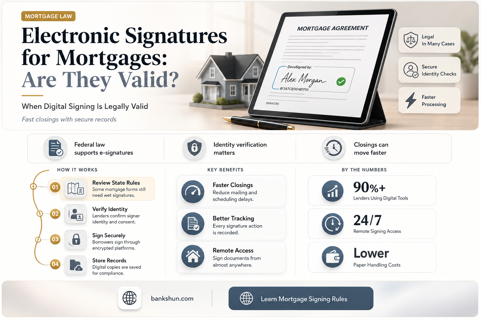 do banks accept electronic signatures for mortgages