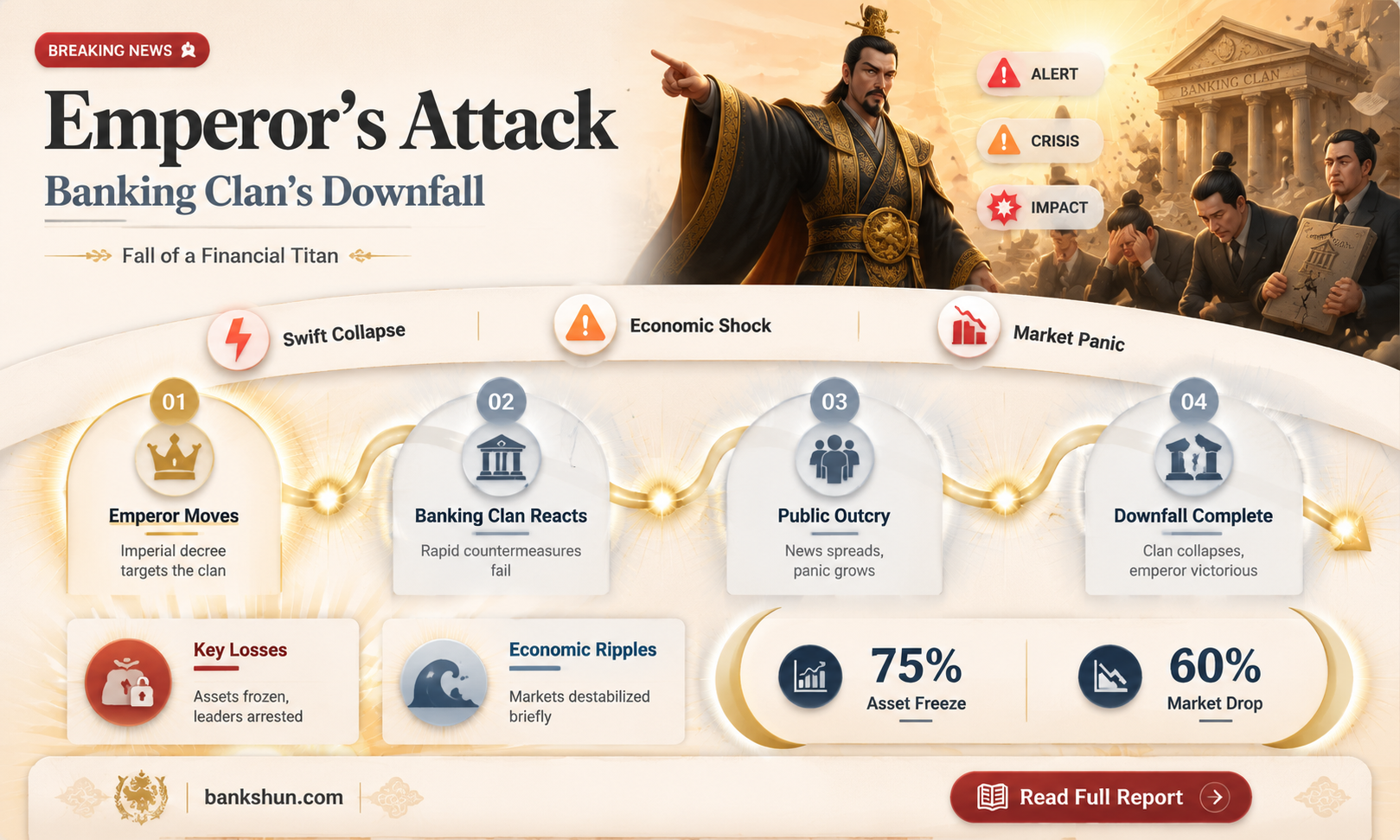 did the emperor attack the banking clan