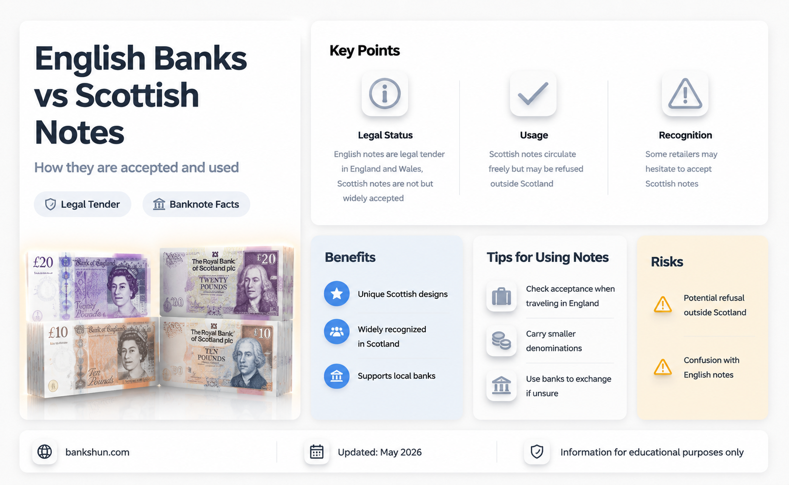 do banks in england accept scottish notes