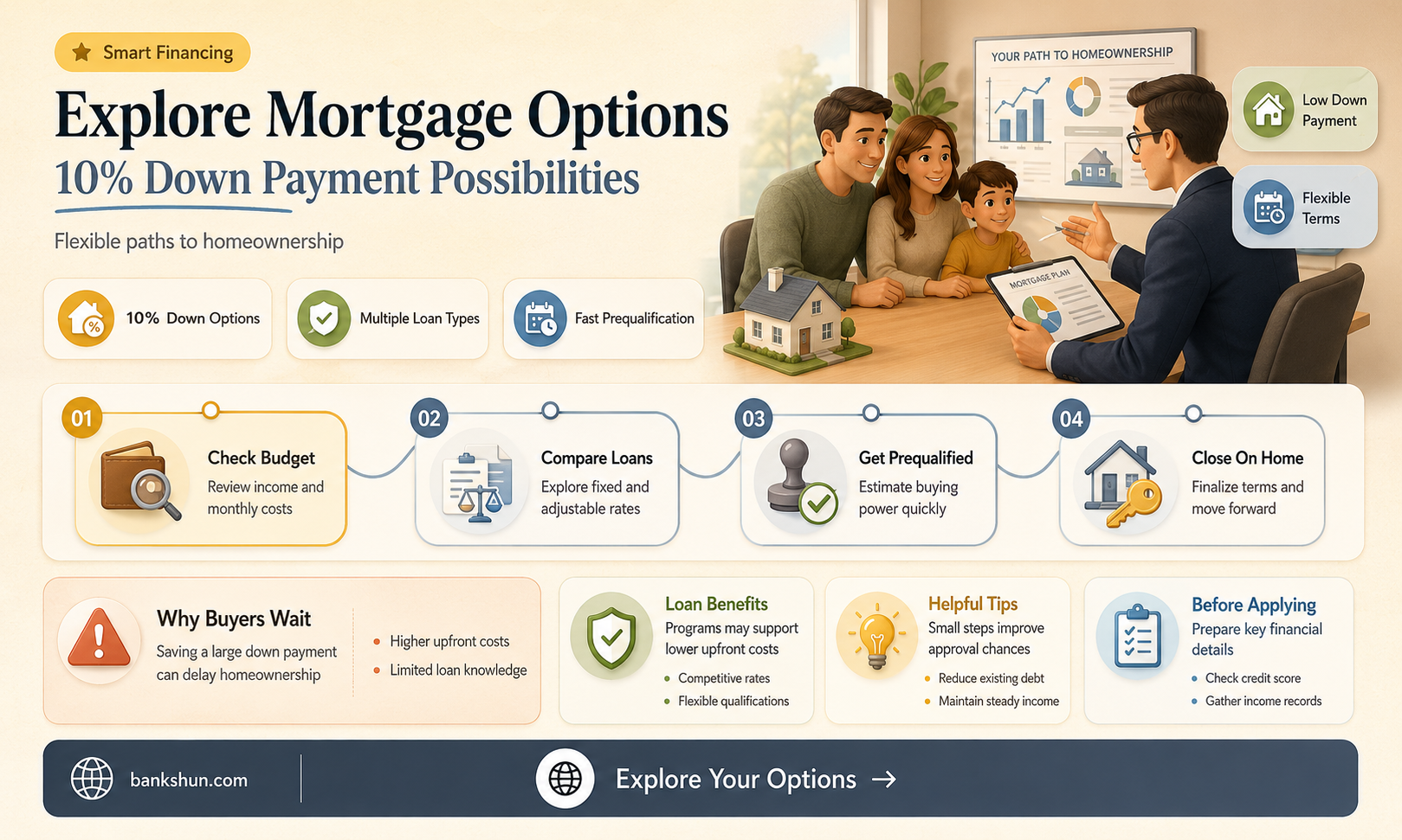 do banks give mortgages with 10 down