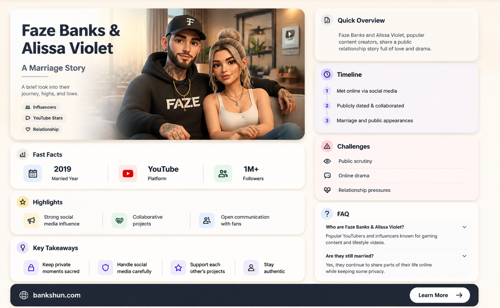 are faze banks and alissa violet married