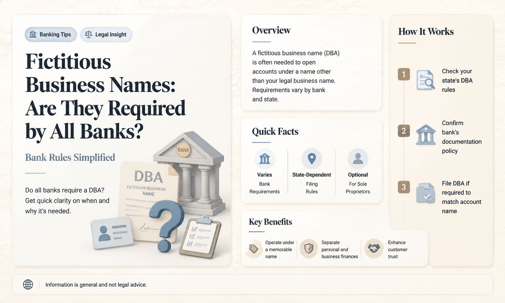 do all banks require fictitious business name