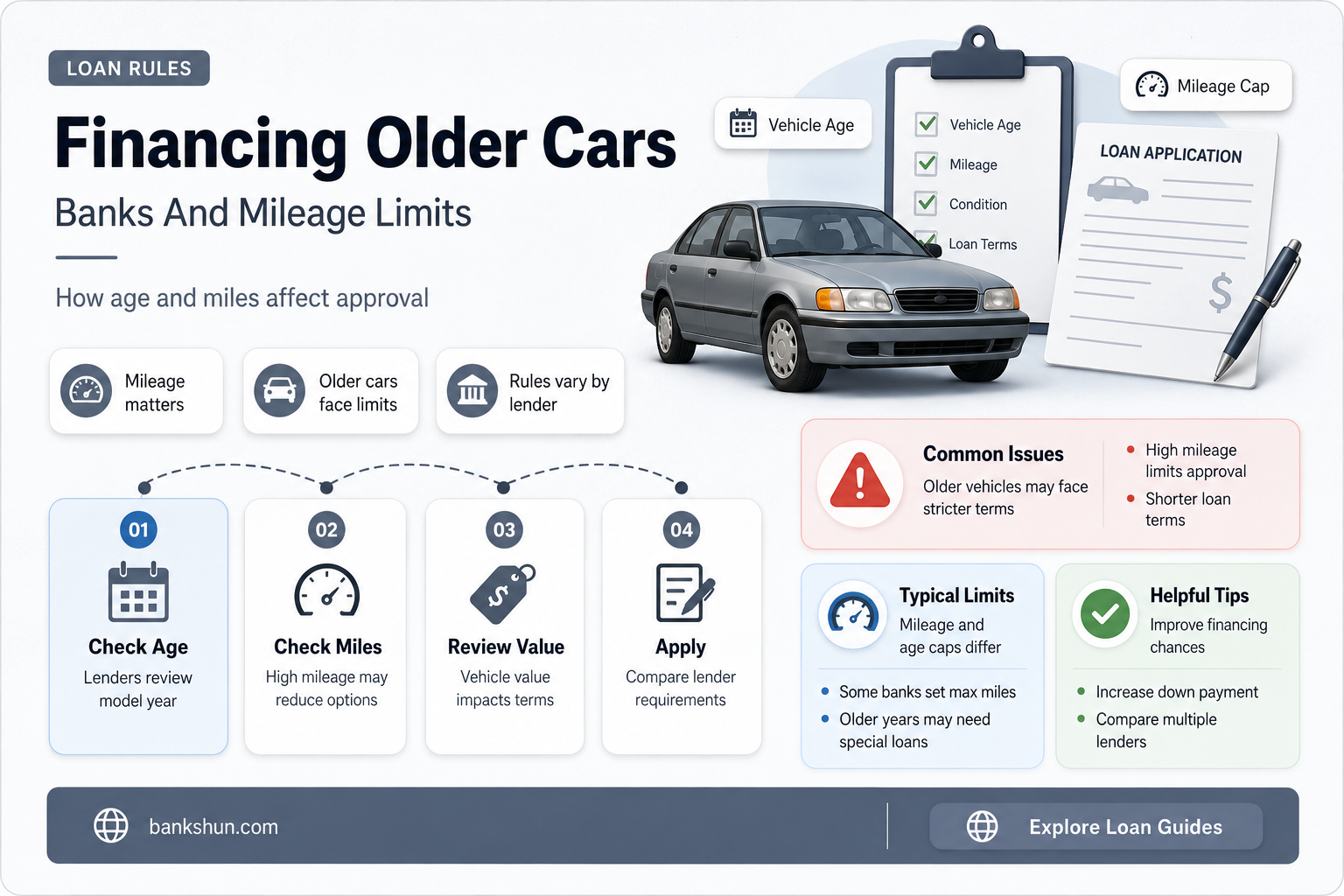 do banks finance cars over 100k miles