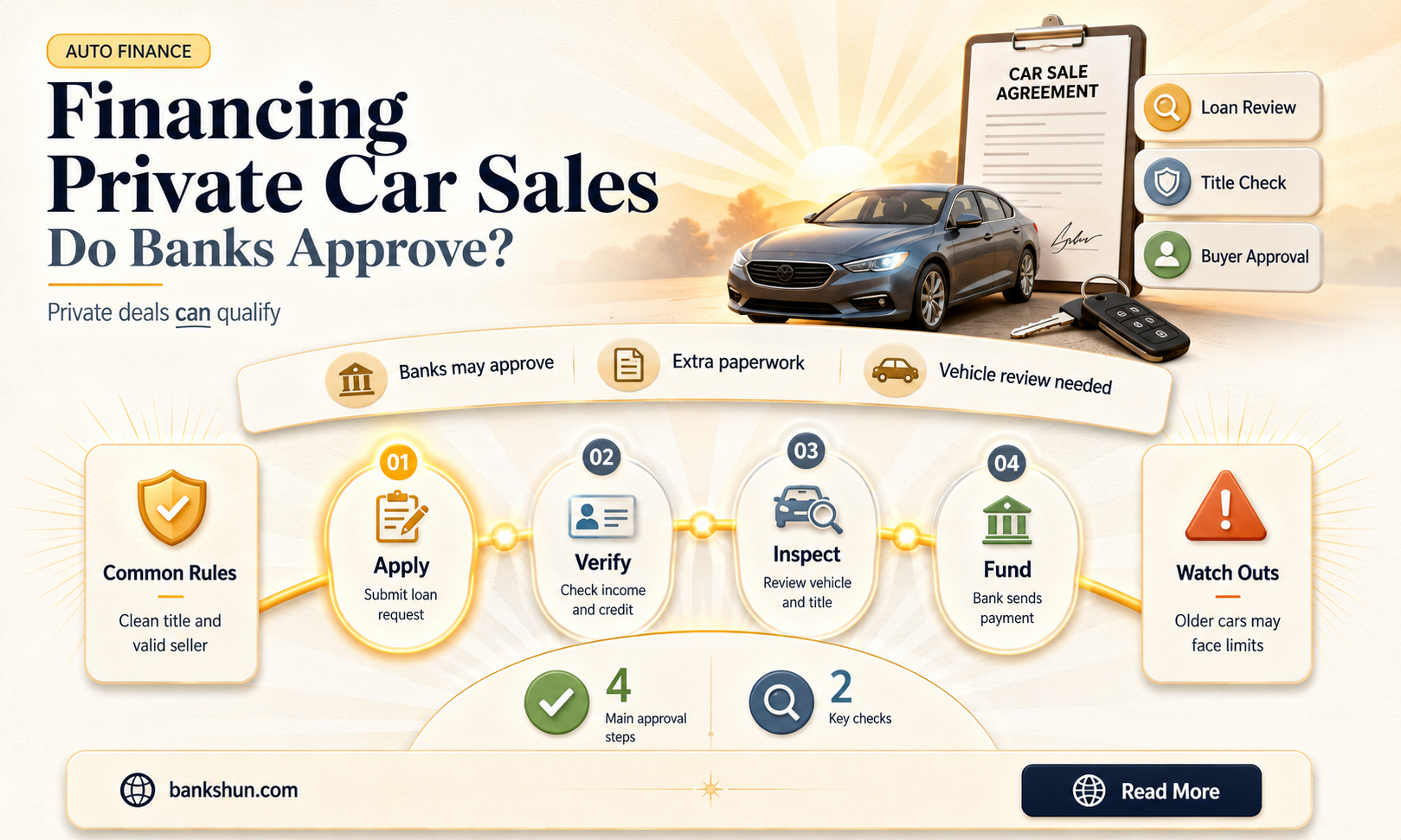 do banks finance cars from private sellers