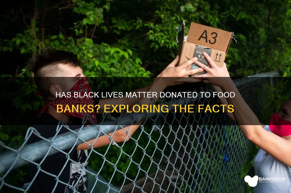 has blm donated to a food bank