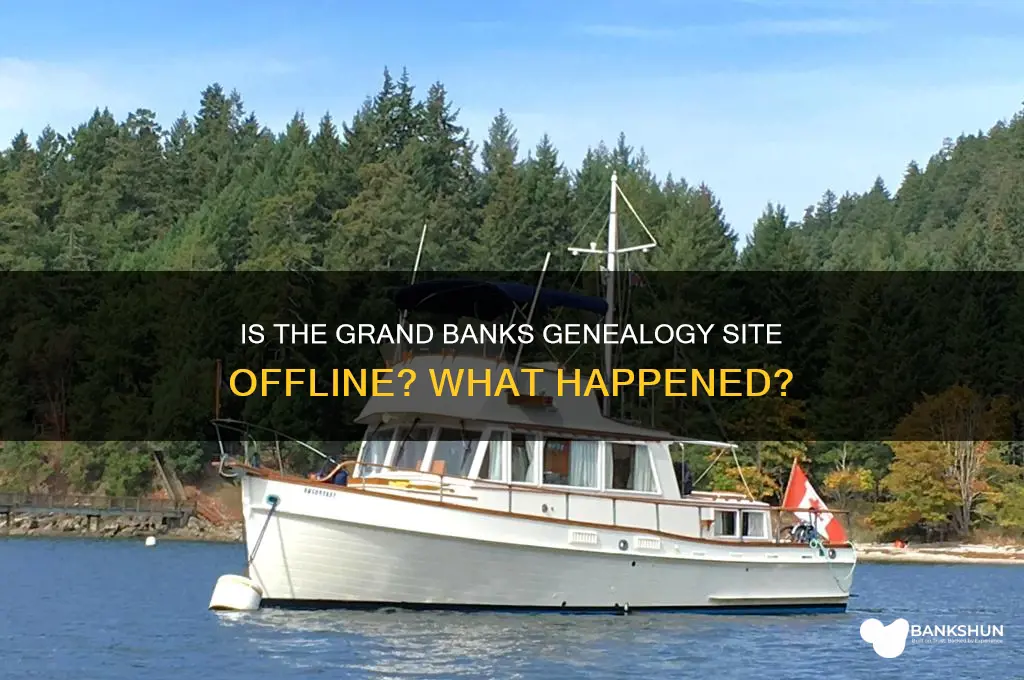 has grand banks genealogy site gone down