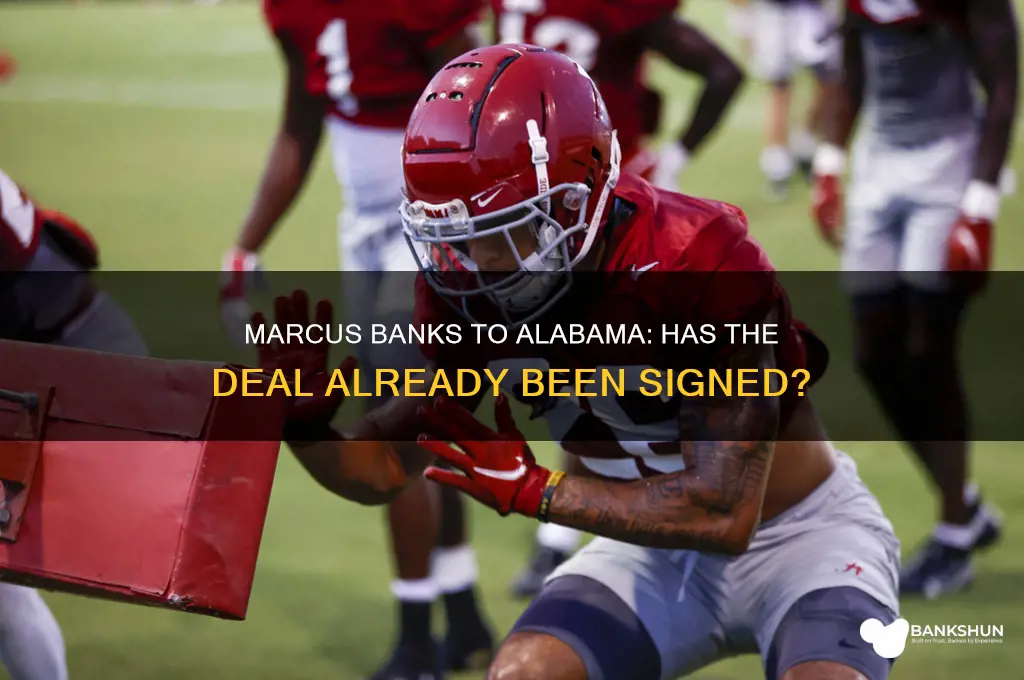 has marcus banks already signed with alabama