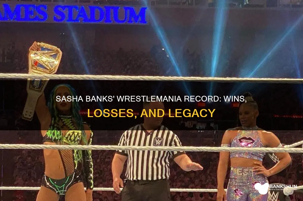 has sasha banks ever won at wrestlemania