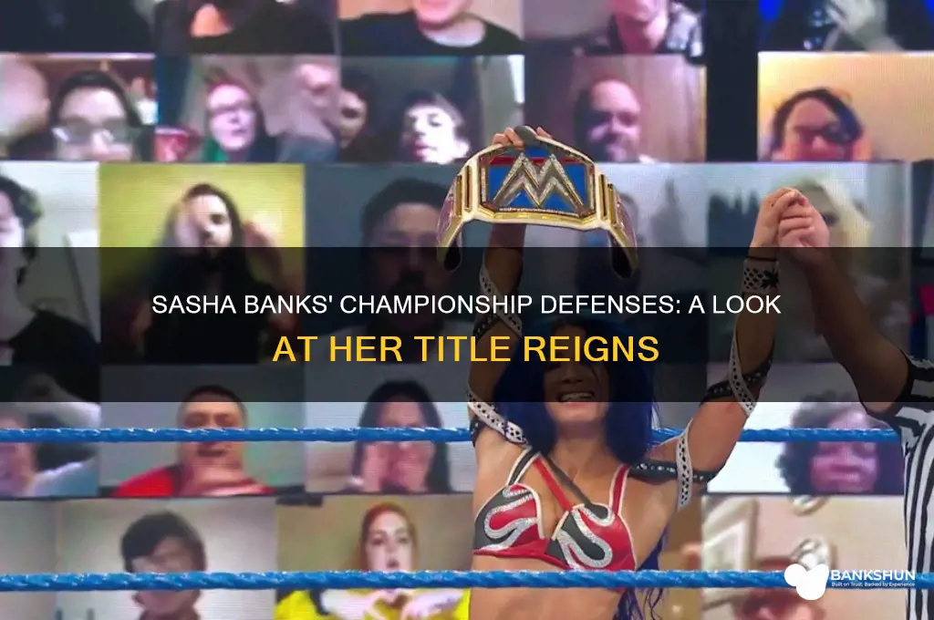 has sasha banks successfully defended a championship