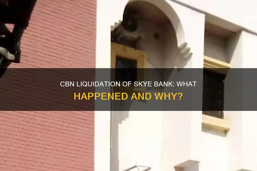 has skye bank been liquidated by cbn