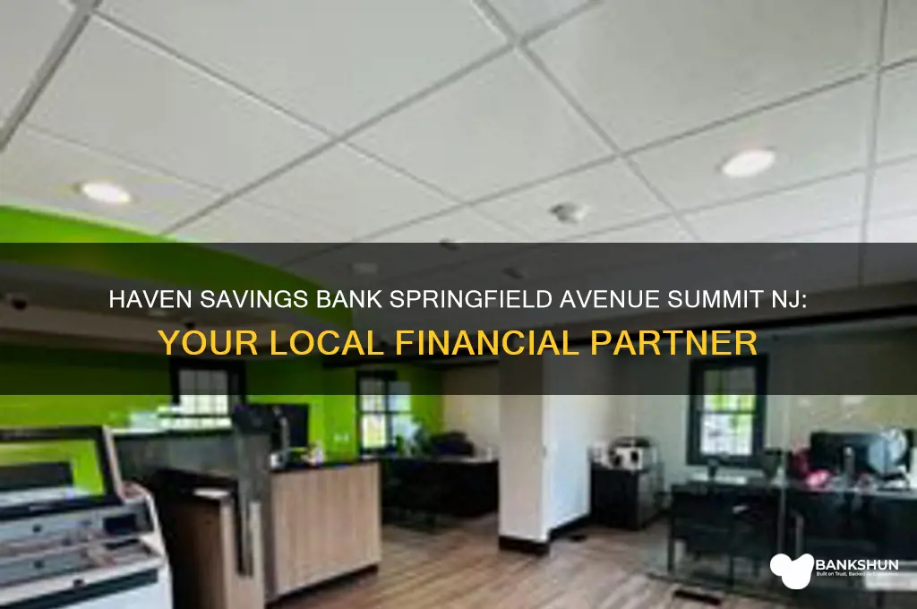 haven savings bank springfield avenue summit nj