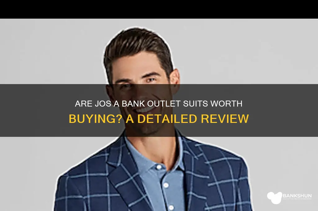 how are jos a bank outlet suits