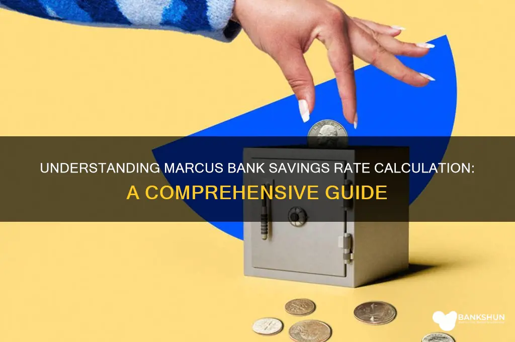 how are marcus bank savings rate calculated