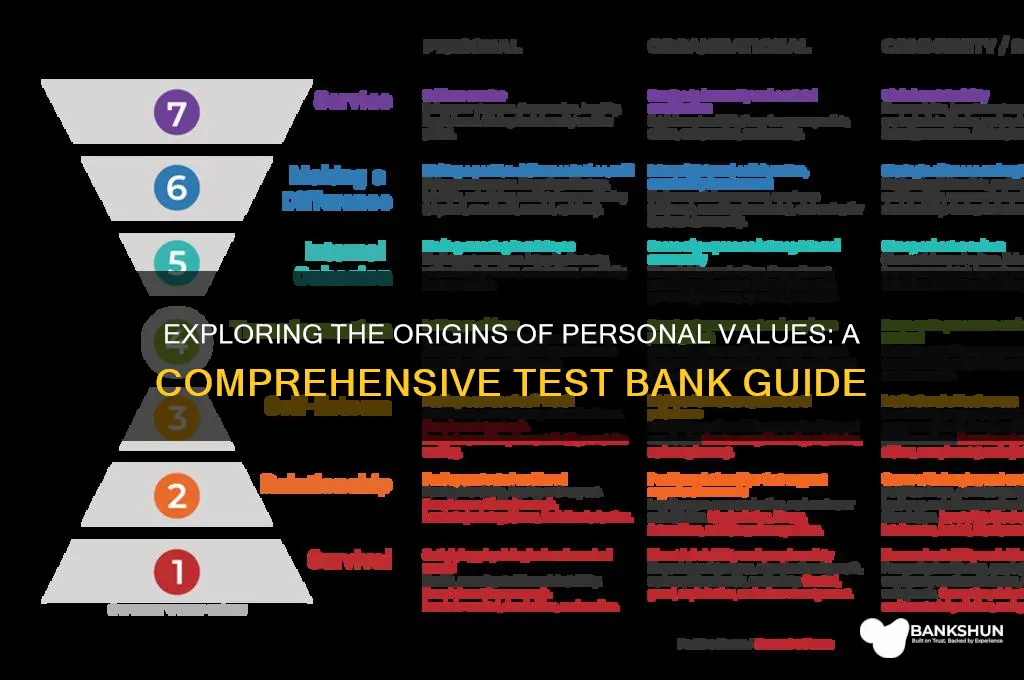 how are personal values formed test bank