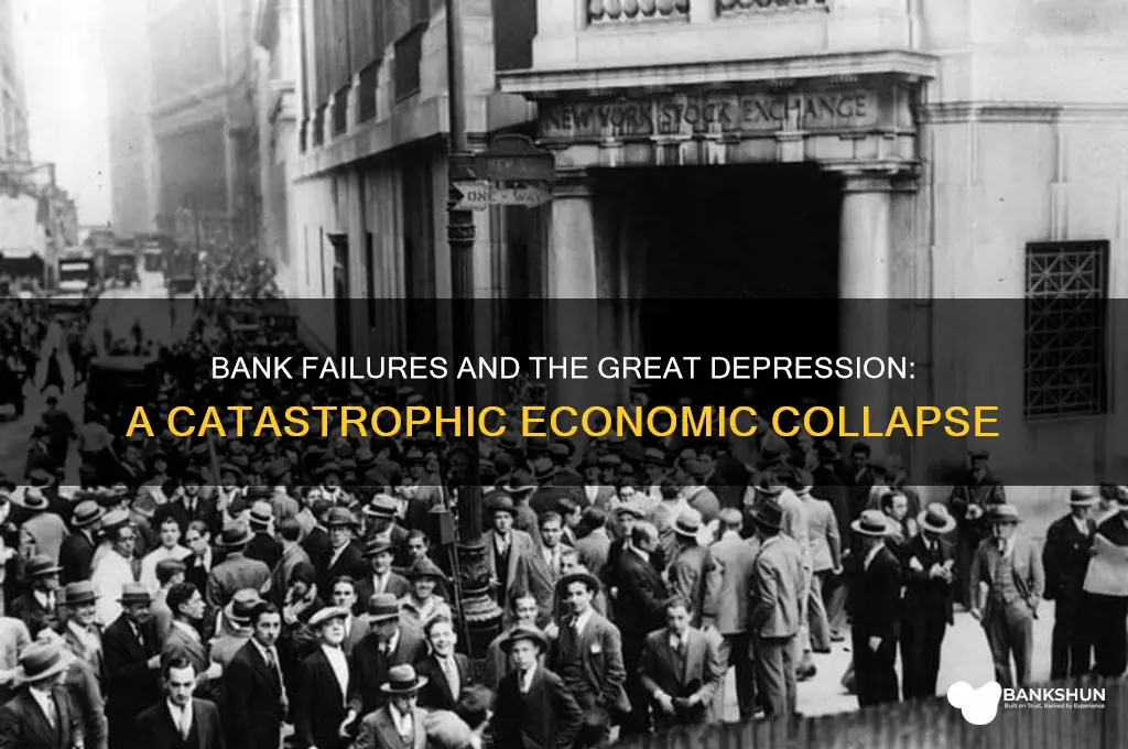 how bank failures caused the great depression