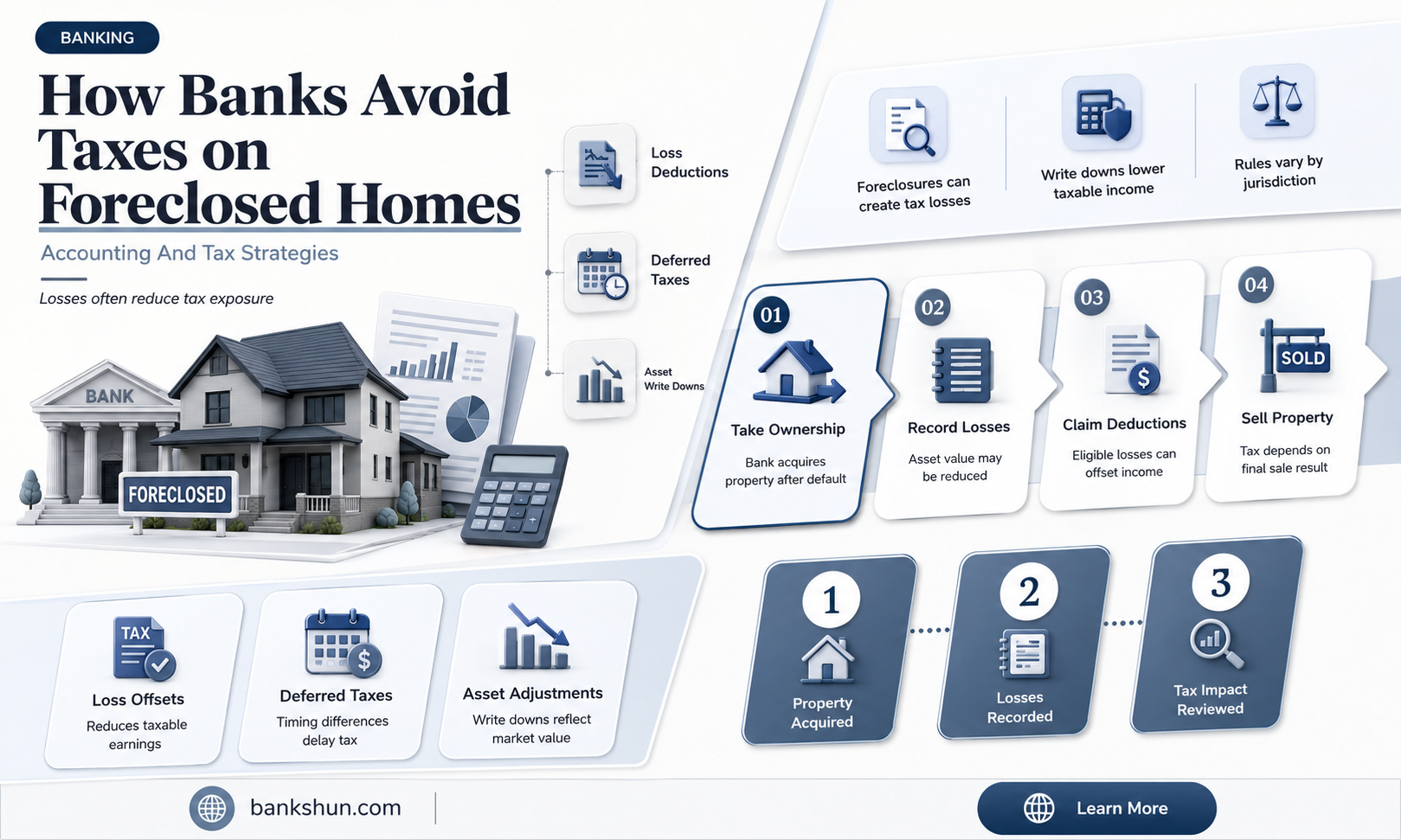do banks pay taxes on foreclosed homes