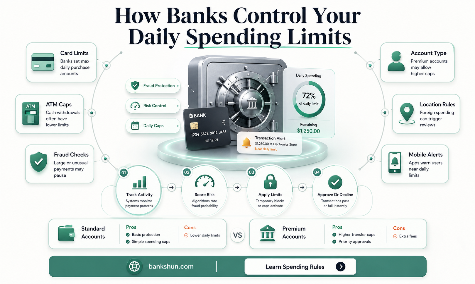 do banks have a daily spending limit